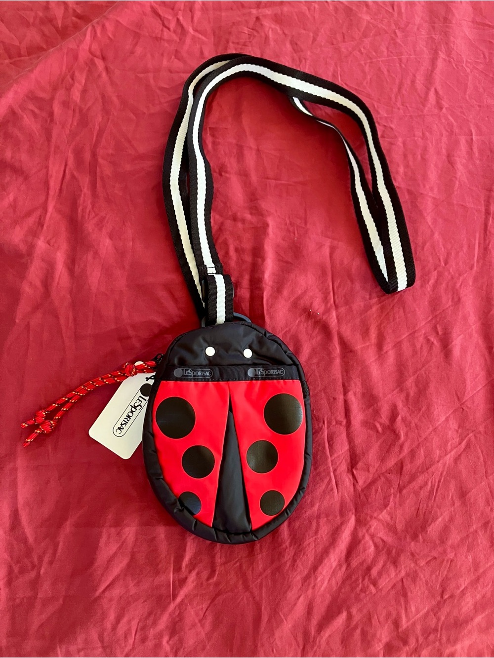 Lesportsac Red and Black Ladybug Crossbody for Women